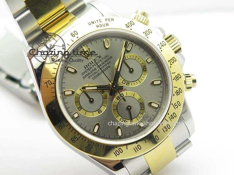 JF SS 116523 Gray On Best Bracelet A7750 YG Edition SS YG Dial Daytona 0312